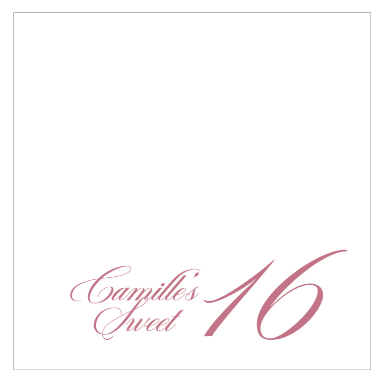 Camille's 16th | Disposable Cockail Napkins