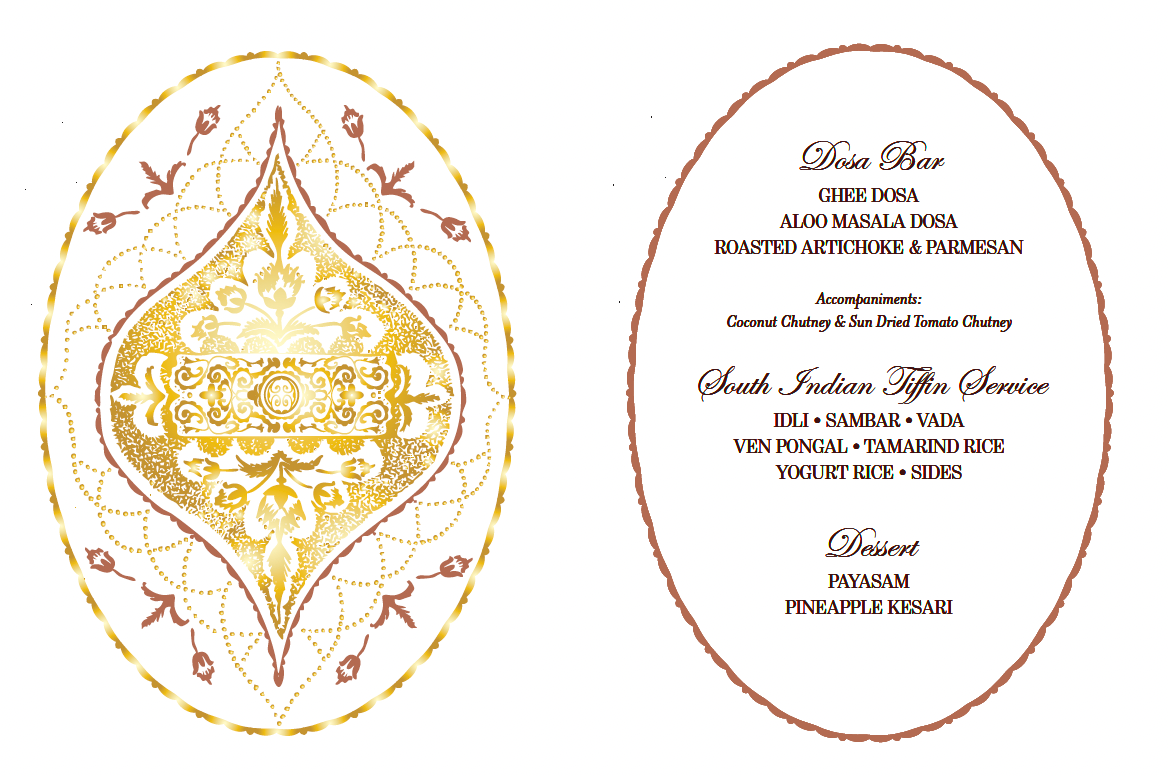 N & R | Foil Brunch Menu