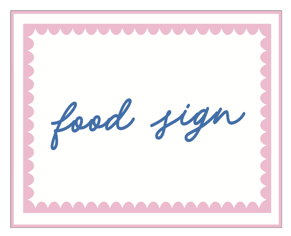 Schierding | Food Sign