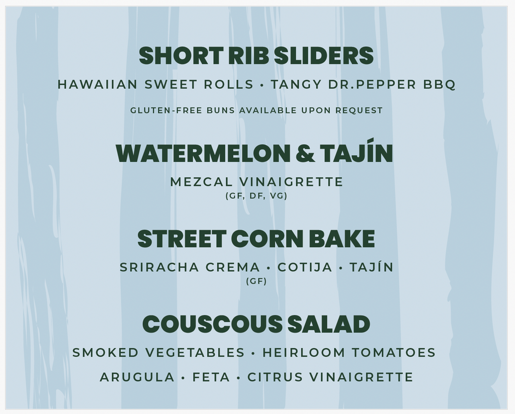 WIPA | Food & Dessert Menu 8X10