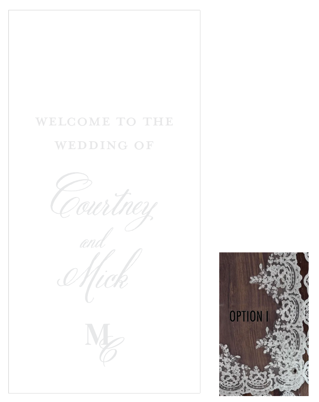 Howe | Lace Welcome Sign