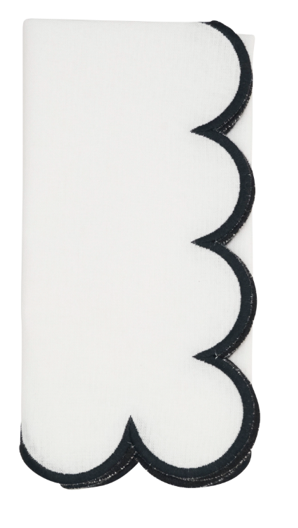 Hoock | Embroidered Edge Linen Napkins