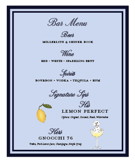 Accetta | 8X10 Bar Sign