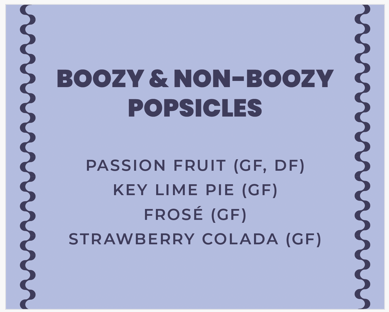 WIPA | Food & Dessert Menu 8X10