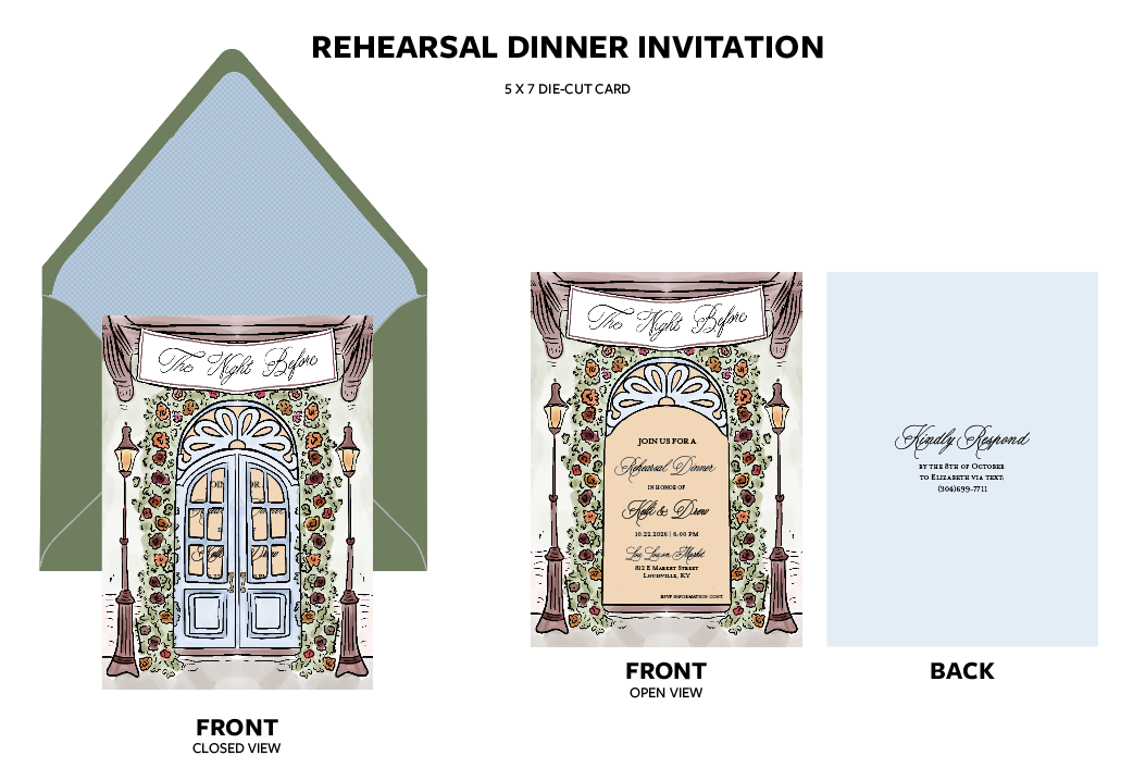 Strobl | Rehearsal Dinner Invites
