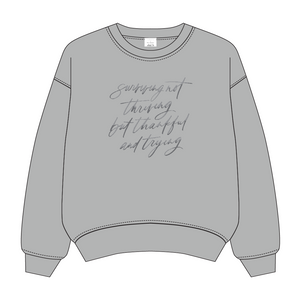 Grit & Grace Embroidered French Terry Sweatshirt